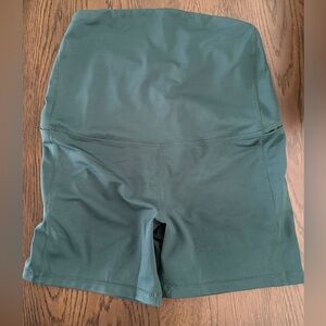 Senita Athletics Maternity Forest Green Bike Shorts